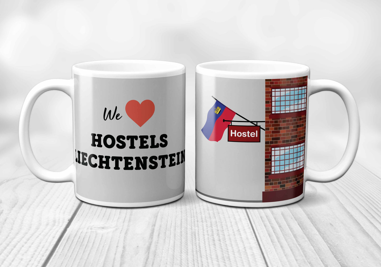 We Love LIECHTENSTEIN Hostels Mug