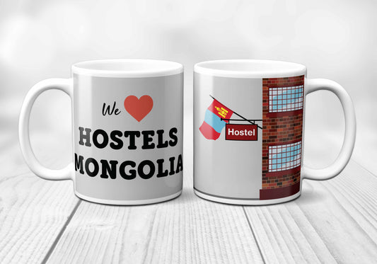 We Love MONGOLIA Hostels Mug