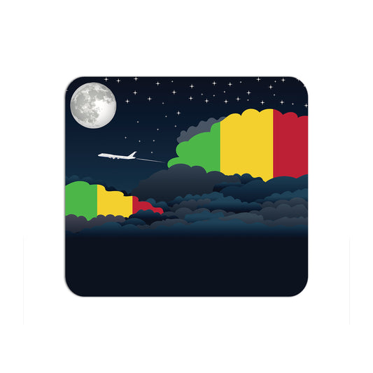 Mali Flag Night Clouds Mouse pad 