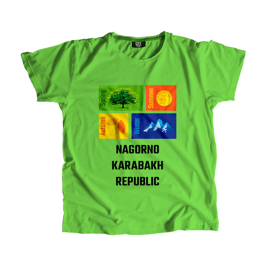 NAGORNO KARABAKH REPUBLIC Seasons Unisex T-Shirt (Liril Green)