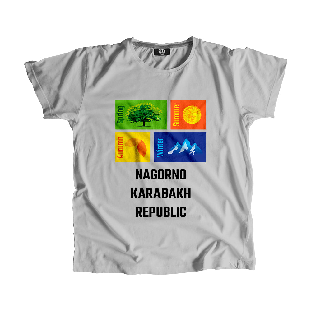 NAGORNO KARABAKH REPUBLIC Seasons Unisex T-Shirt (Melange Grey)