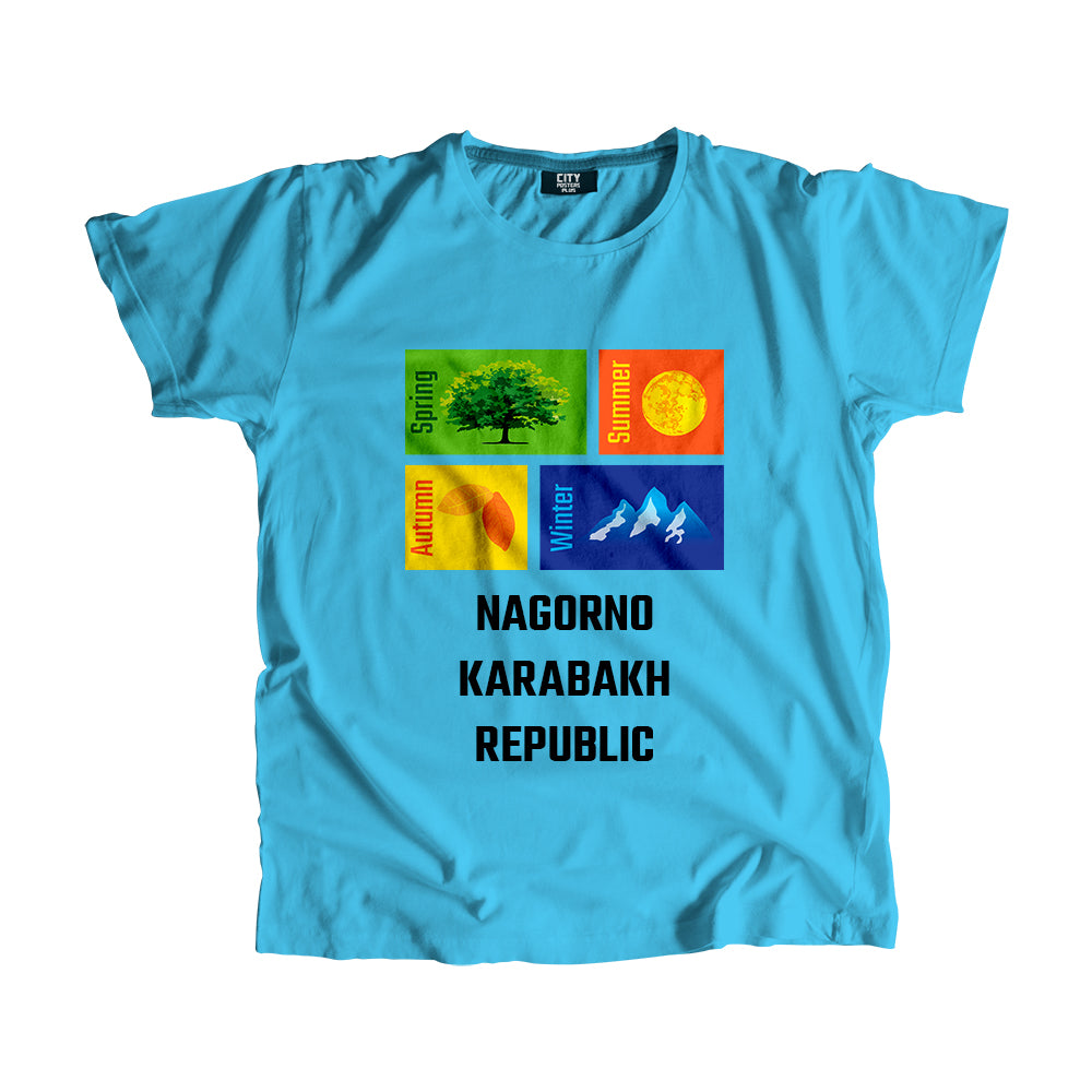 NAGORNO KARABAKH REPUBLIC Seasons Unisex T-Shirt (Sky Blue)