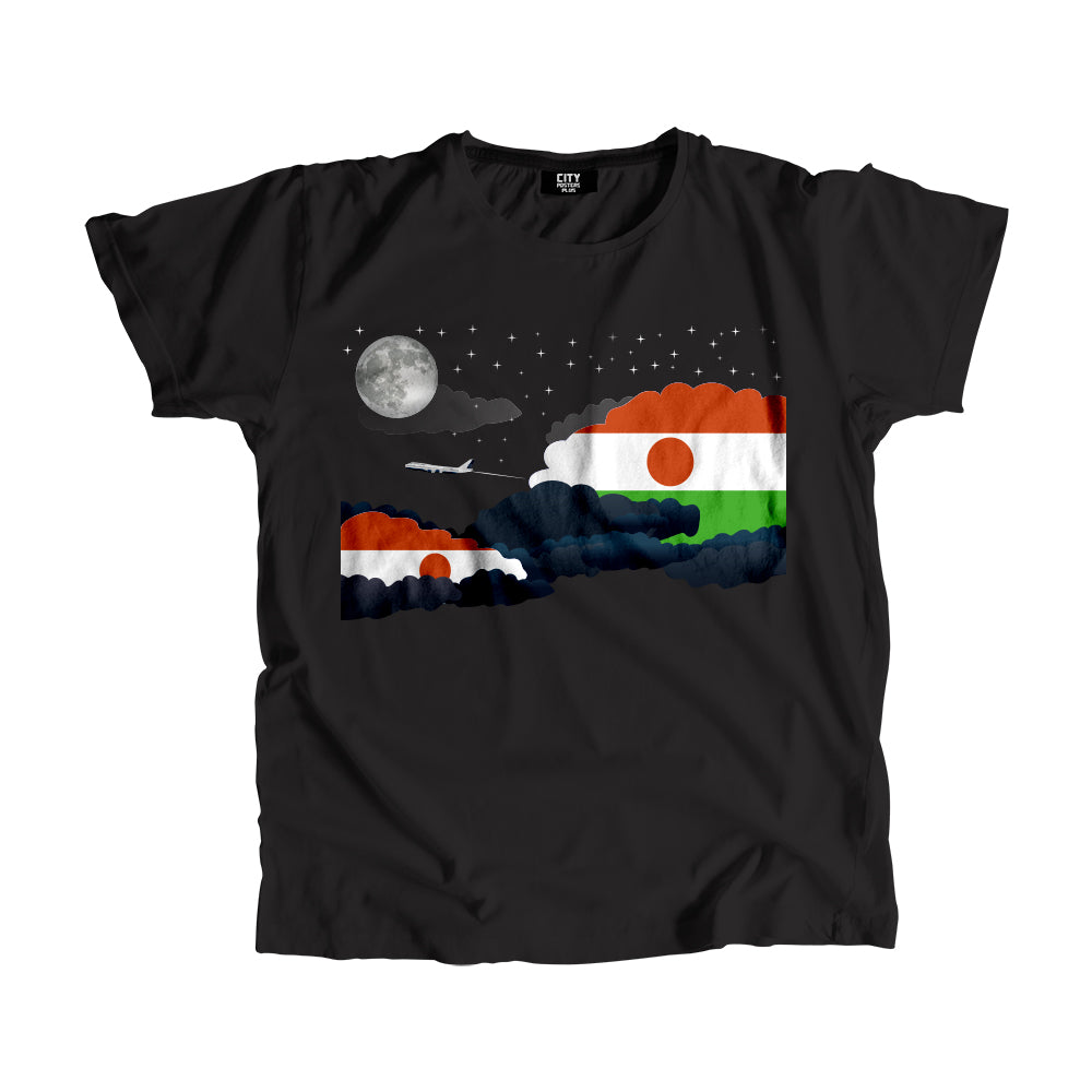 Niger Flags Night Clouds Unisex T-Shirt