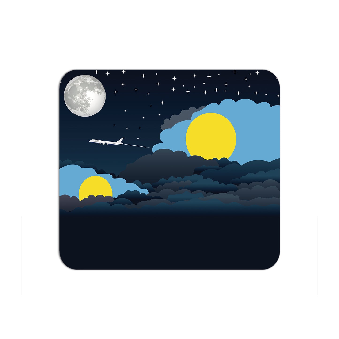 Palau Flag Night Clouds Mouse pad 