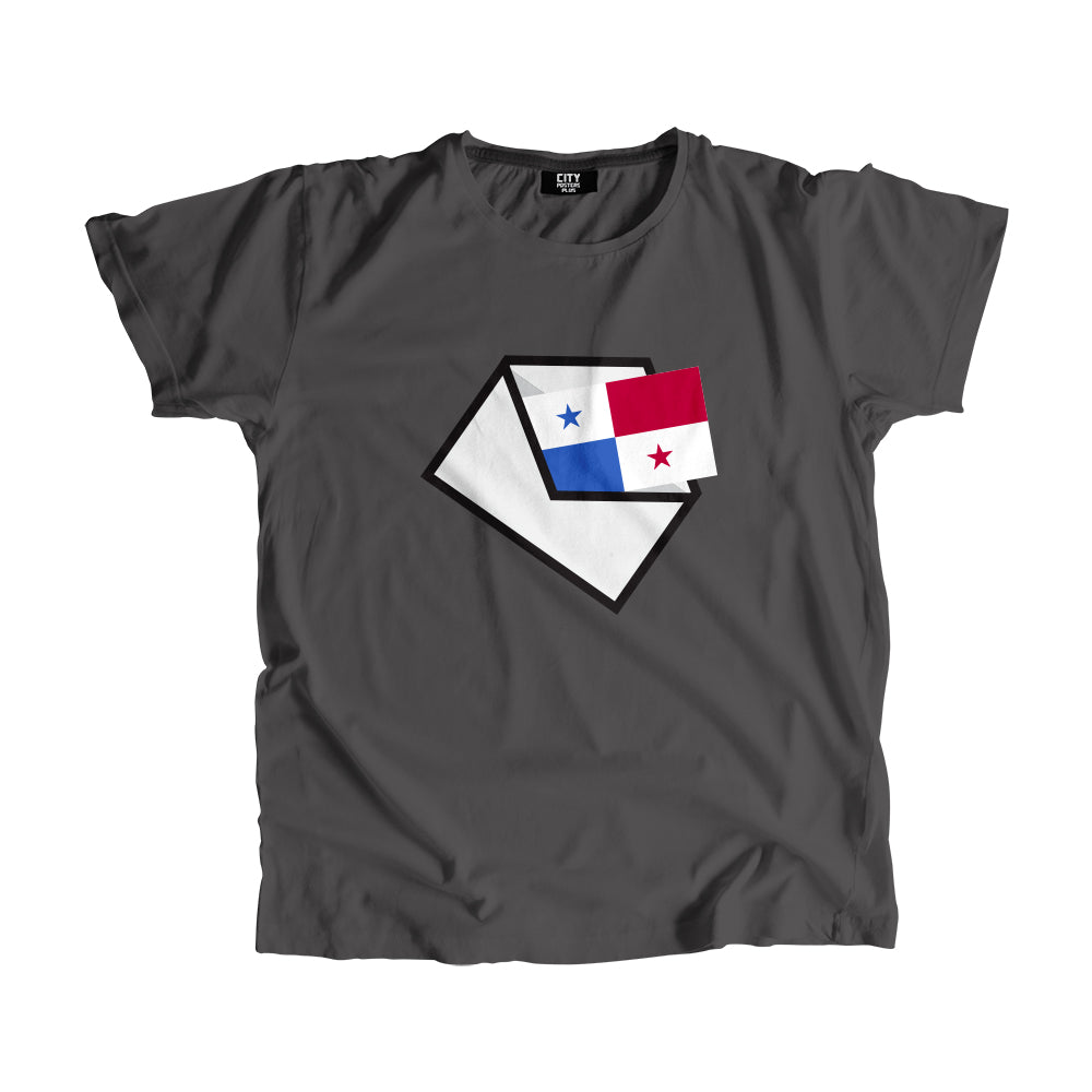 Panama Flag Mail Men Women Unisex T-Shirt