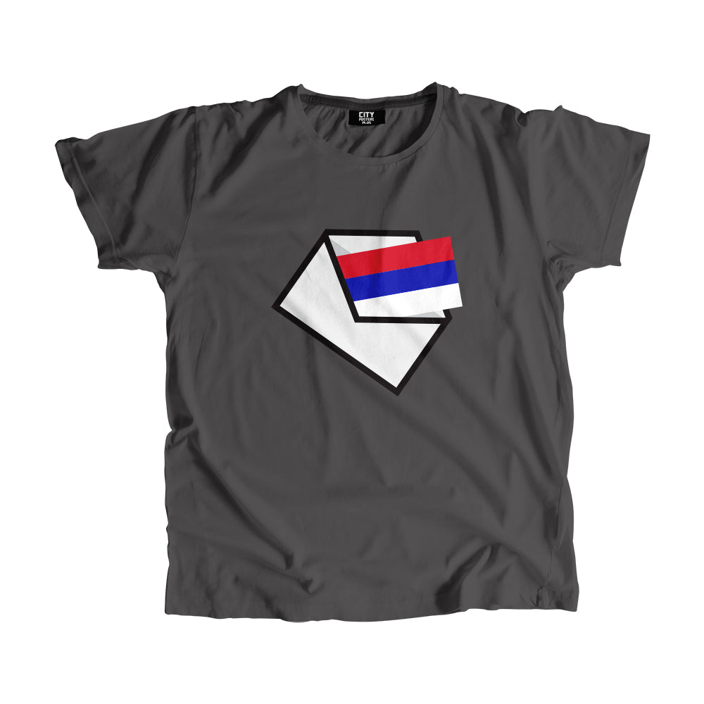 Republika Srpska Flag Mail Men Women Unisex T-Shirt