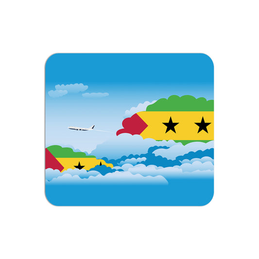 Sao Tome and Principe Flag Day Clouds Mouse pad 