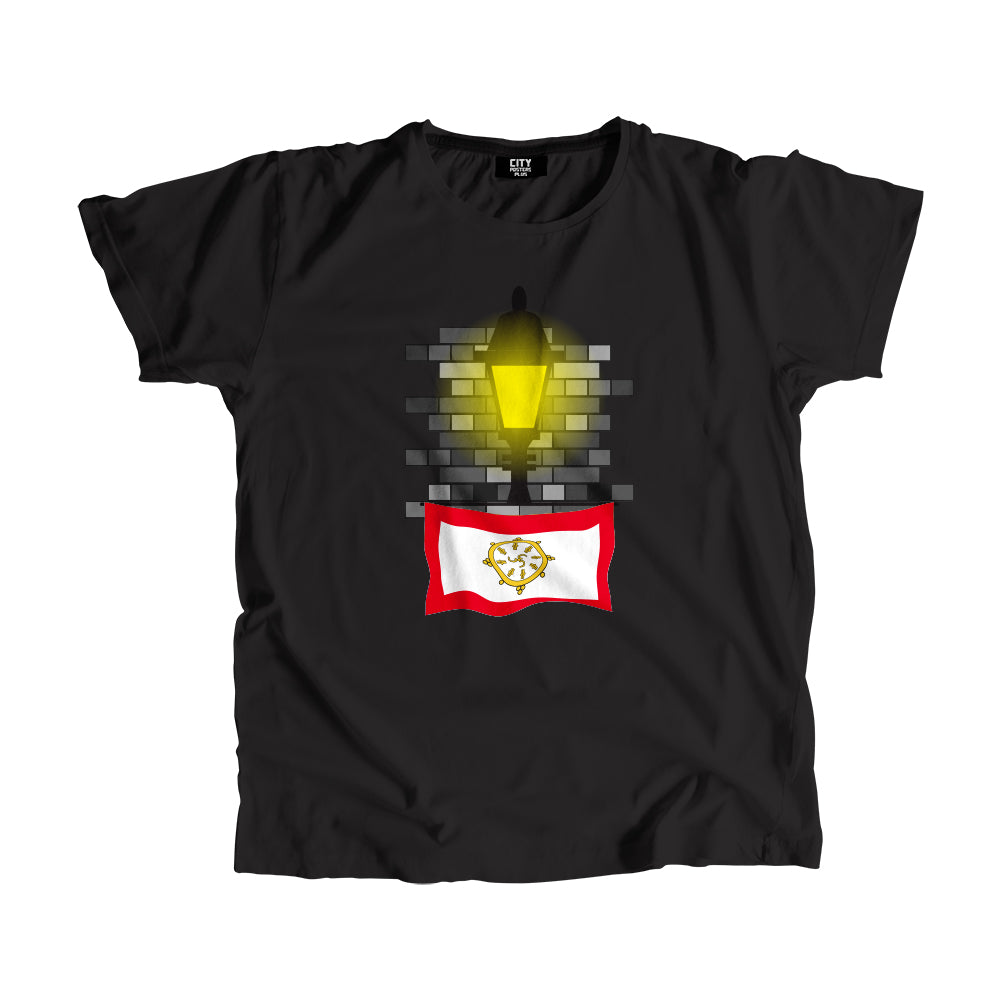 Sikkim Flag Street Lamp Bricks Unisex T-Shirt