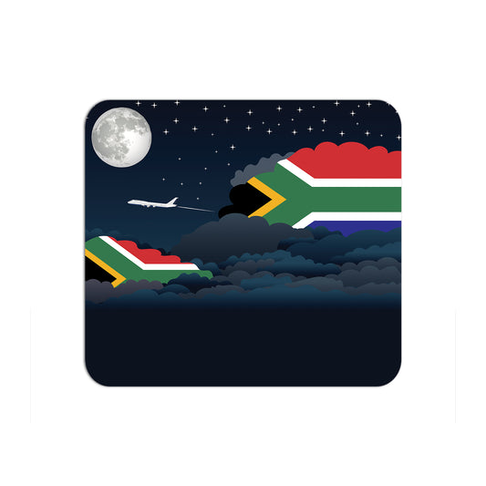 South Africa Flag Night Clouds Mouse pad 