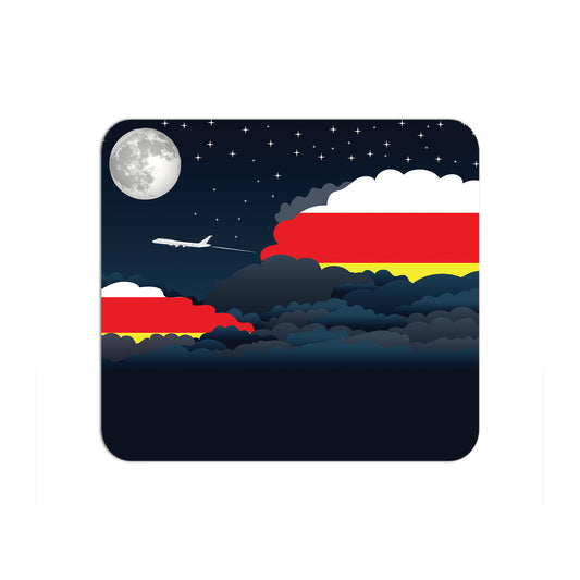 South Ossetia Flag Night Clouds Mouse pad 