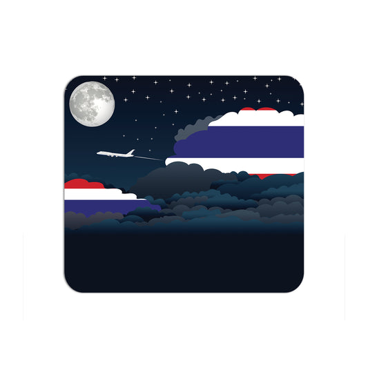 Thailand Flag Night Clouds Mouse pad 