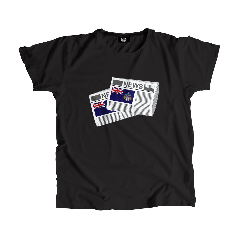 Tristan da Cunha Newspapers Unisex T-Shirt 