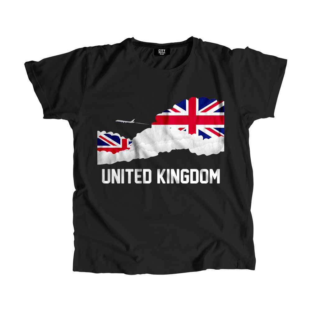 United Kingdom Flags Clouds T-Shirt