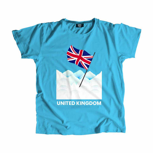 United Kingdom Flag Snow T-Shirt