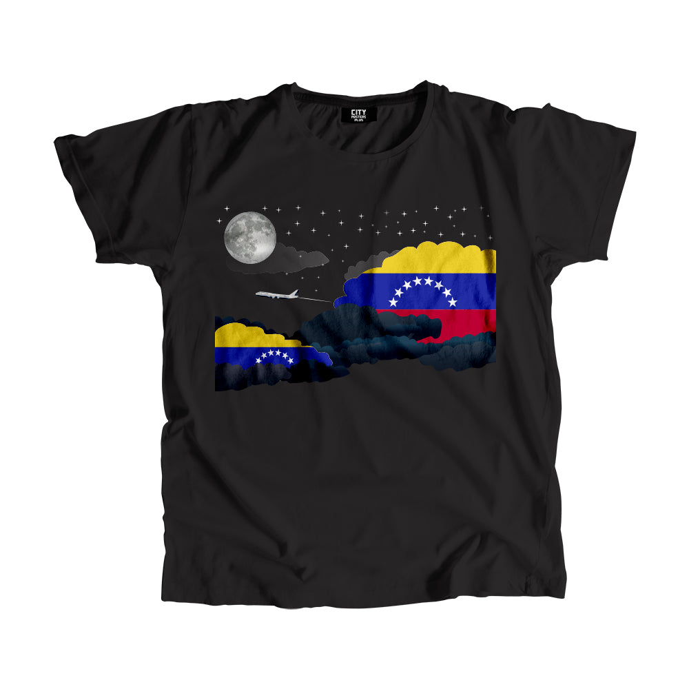 Venezuela Flags Night Clouds Unisex T-Shirt