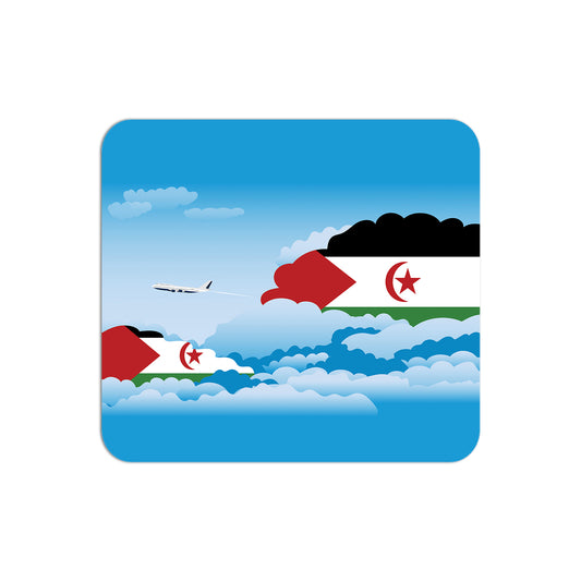 Western Sahara Flag Day Clouds Mouse pad 