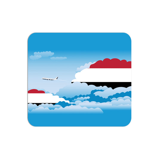 Yemen Flag Day Clouds Mouse pad 