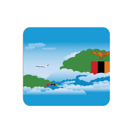 Zambia Flag Day Clouds Mouse pad 