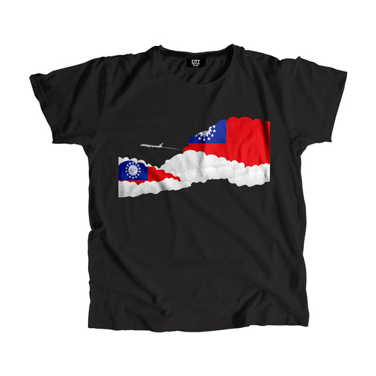 Myanmar - Burma Flags Day Clouds Unisex T-Shirt