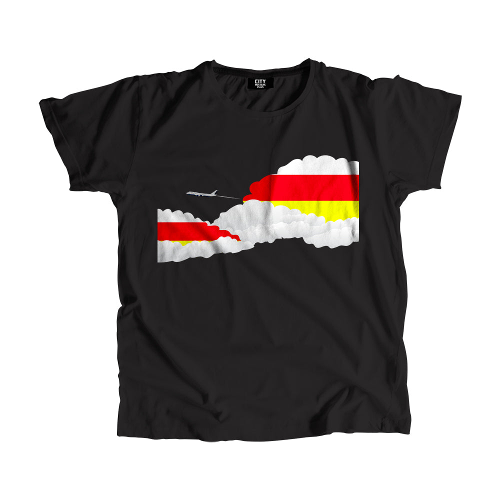 North Ossetia Flags Day Clouds Unisex T-Shirt
