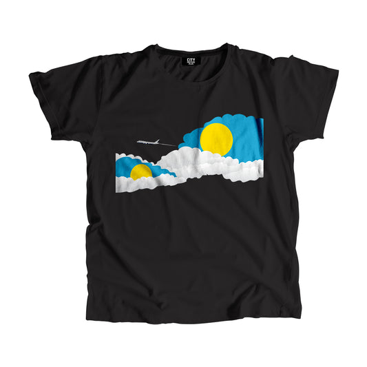 Palau Flags Day Clouds Unisex T-Shirt