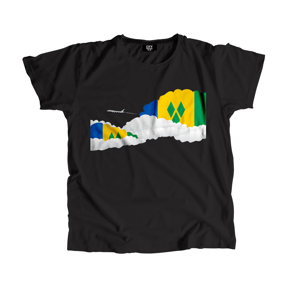 Saint Vincent and the Grenadines Flags Day Clouds Unisex T-Shirt