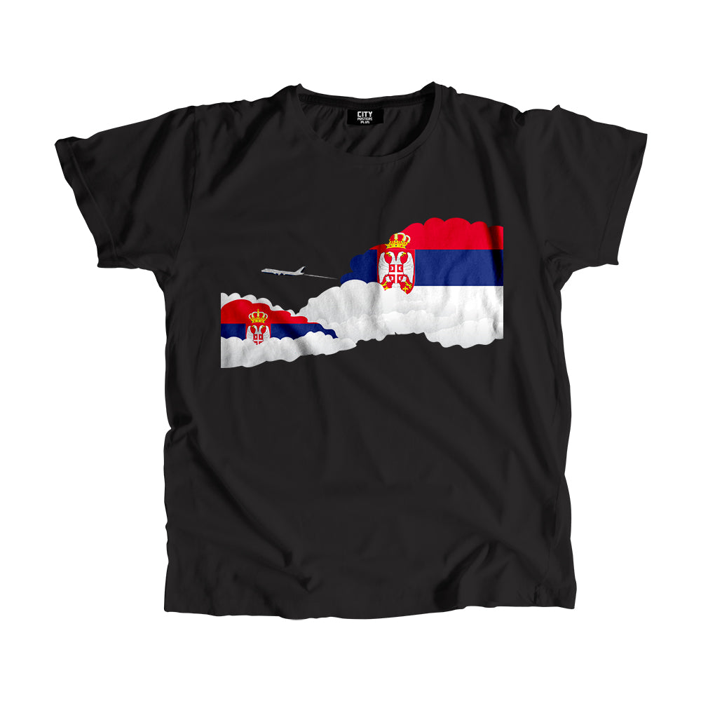 Serbia Flags Day Clouds Unisex T-Shirt