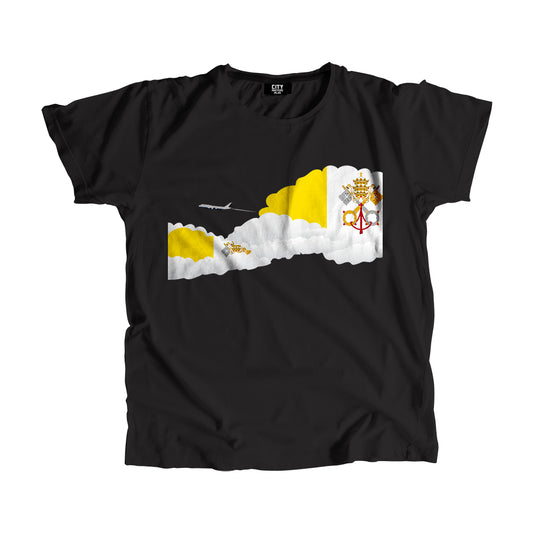 Vatican City - Holy See Flags Day Clouds Unisex T-Shirt