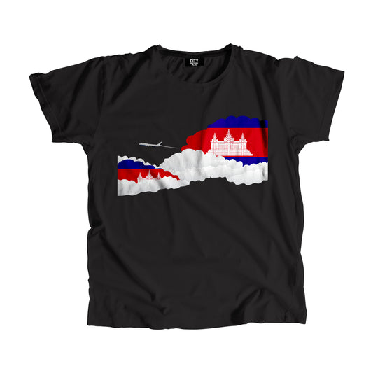 Cambodia Flags Day Clouds Unisex T-Shirt