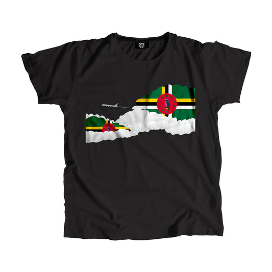 Dominica Flags Day Clouds Unisex T-Shirt