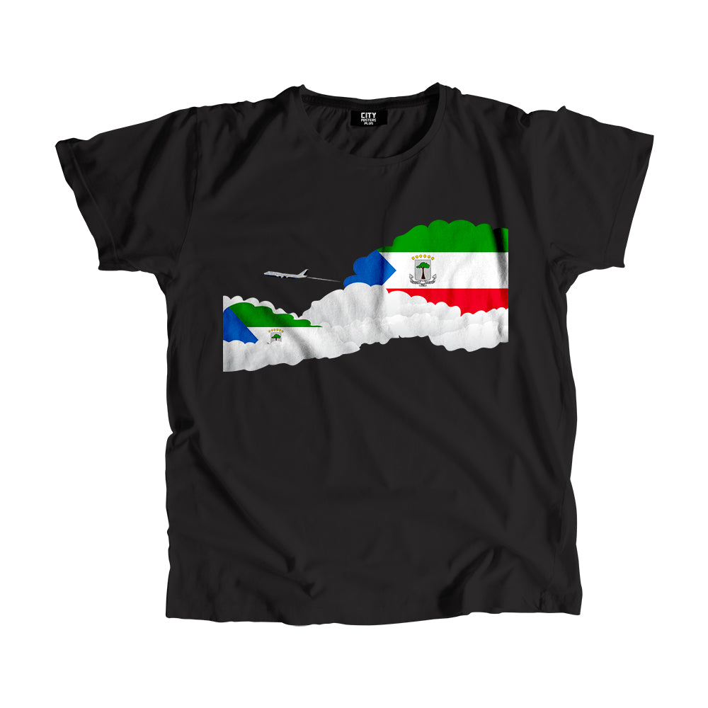 Equatorial Guinea Flags Day Clouds Unisex T-Shirt