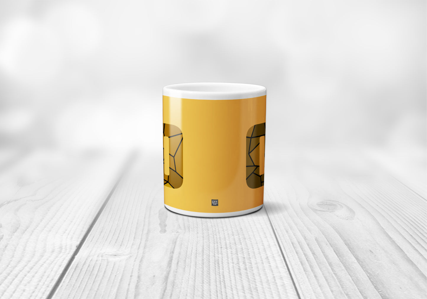 00 Number Mug (Golden Yellow)