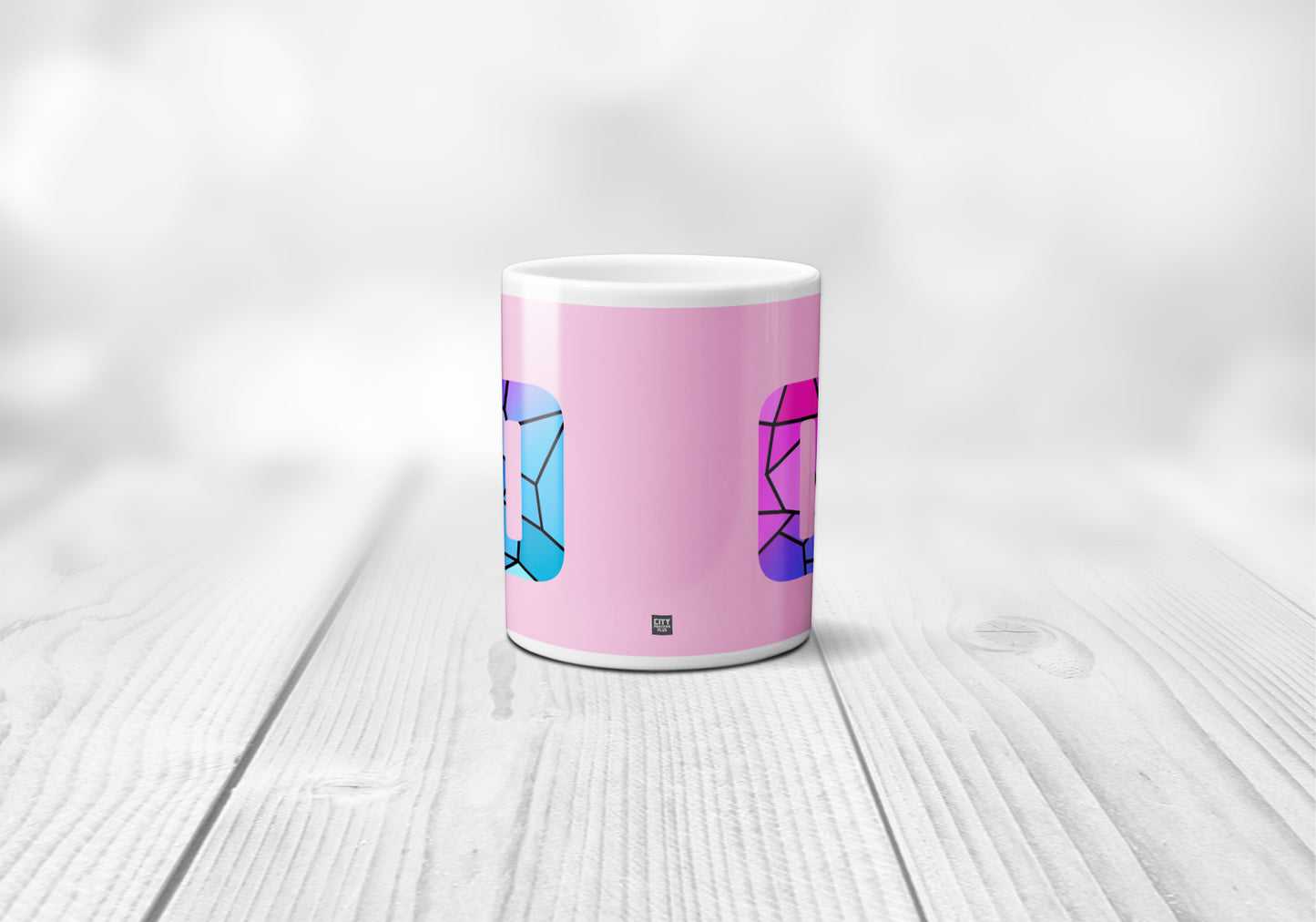 76 Number Mug (Light Pink)