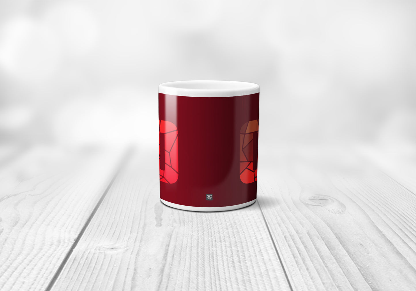 00 Number Mug (Maroon)