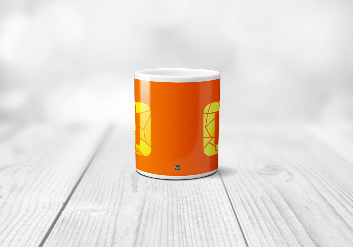 00 Number Mug (Orange)